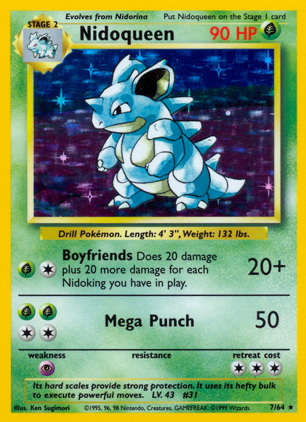 Jungle set Holo Nidoqueen #7/64 symbol error