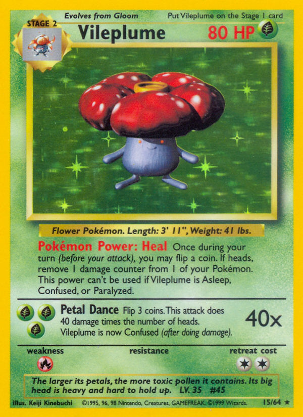Jungle set Holo Vileplume #15/64 symbol error