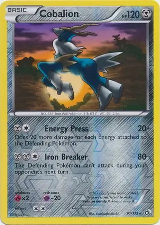 Legendary Treasures Cobalion #91/113 reverse holo