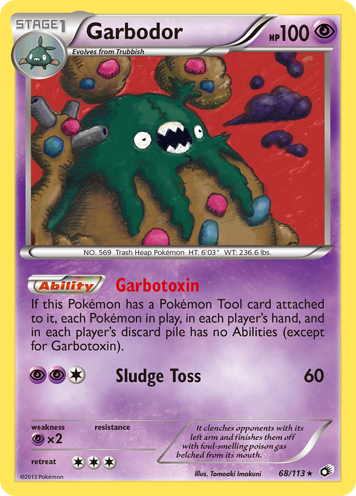 Legendary Treasures Holo Garbodor #68/113