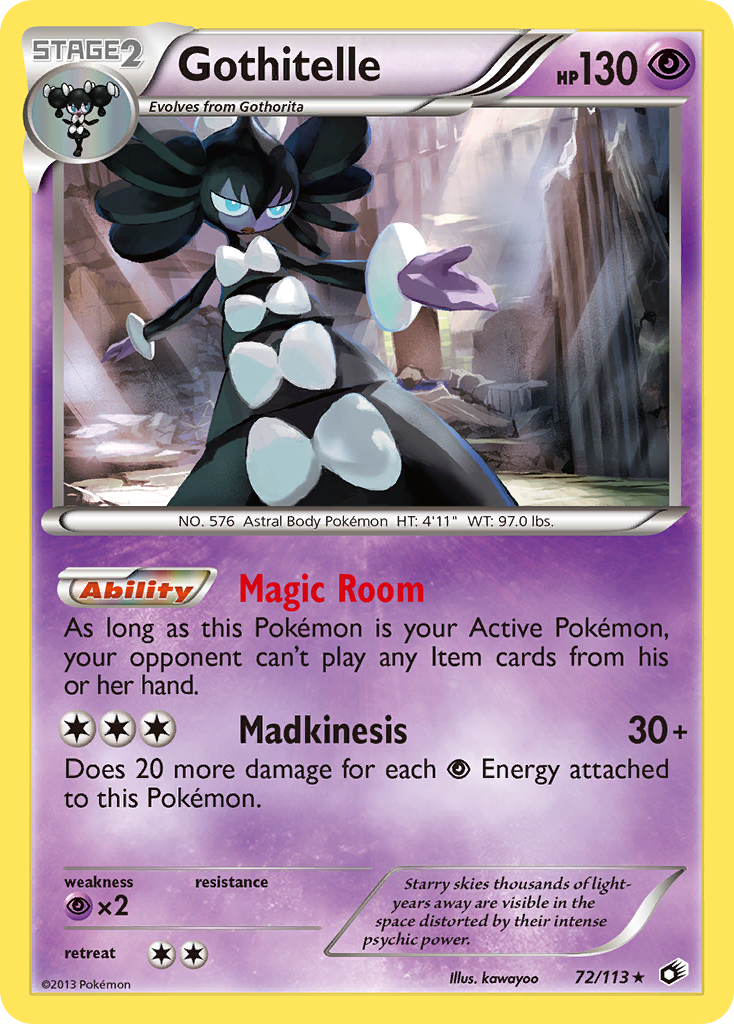 Legendary Treasures Holo Gothitelle #72/113