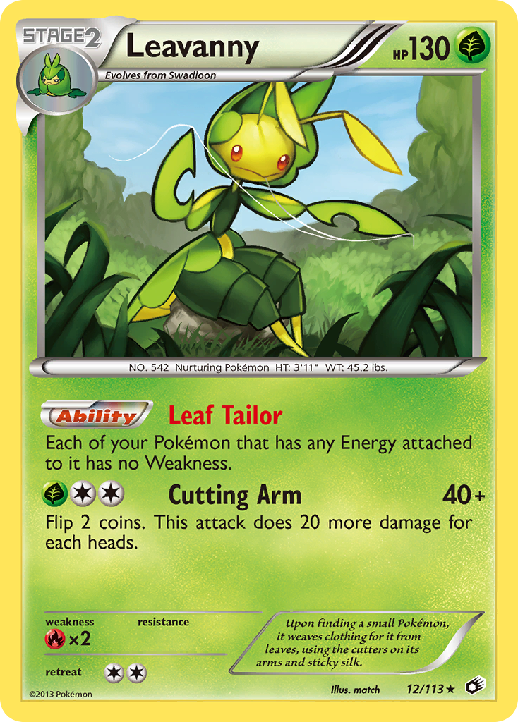 Legendary Treasures Holo Leavanny #12/113