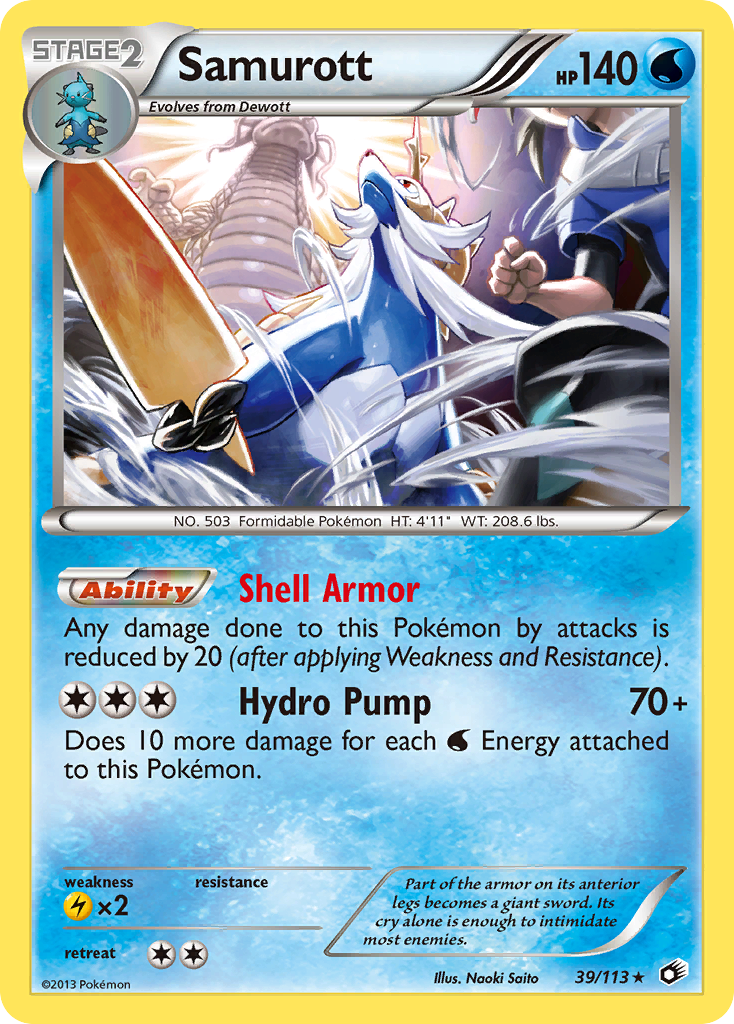 Legendary Treasures Holo Samurott #39/113