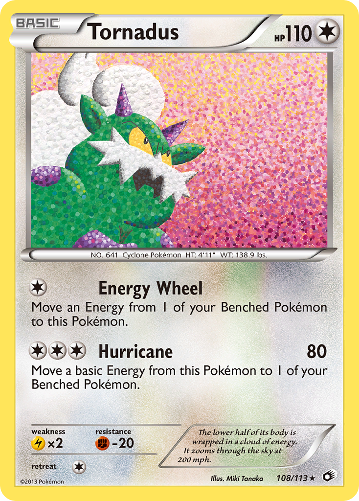 Legendary Treasures Holo Tornadus #108/113