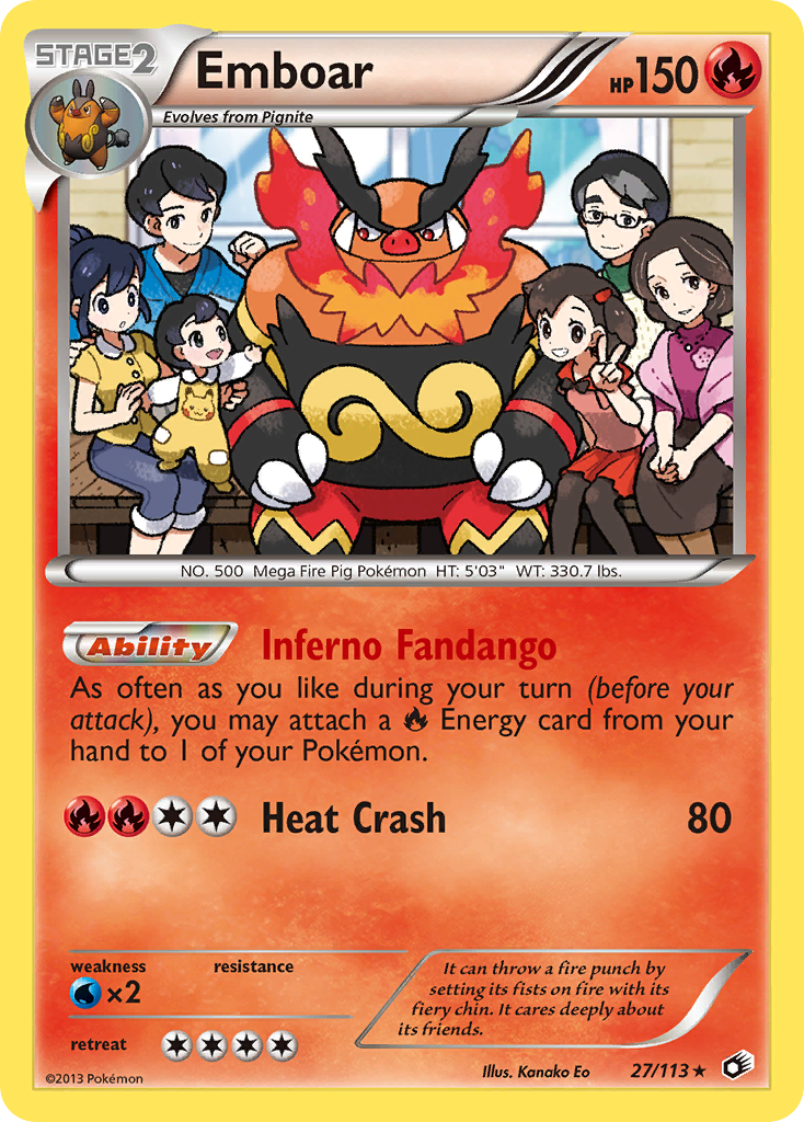 Legendary Treasures Non - Holo Emboar #27/113