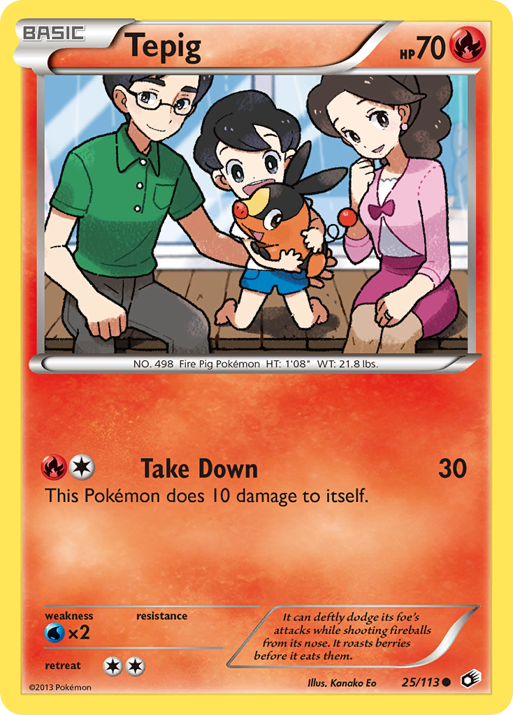 Legendary Treasures Tepig #25/113