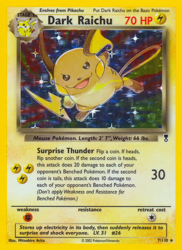 Legendary collection Dark Raichu #7/110