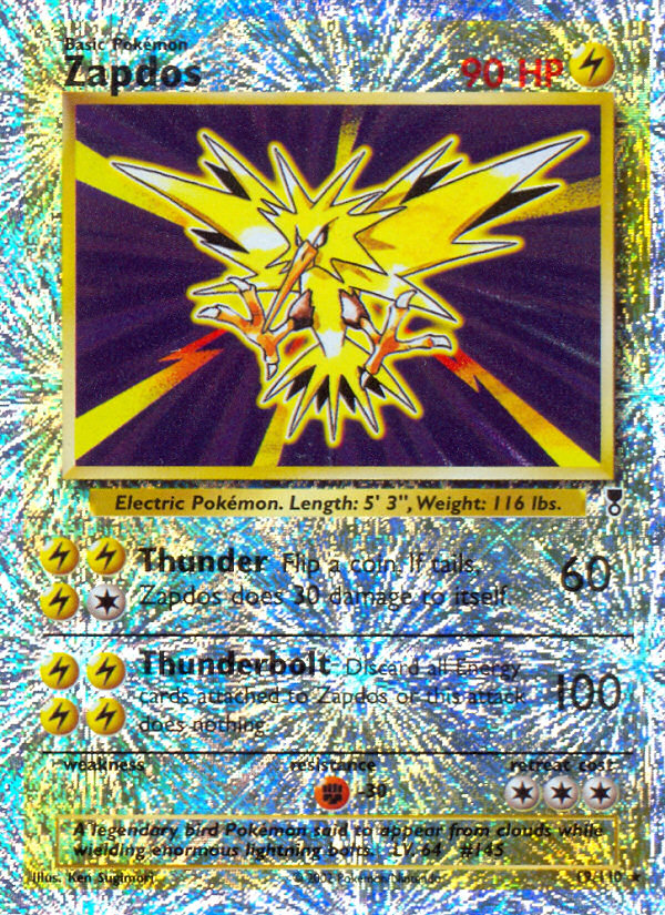 Legendary collection Zapdos #19/110 reverse holo