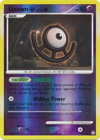 Legends Awakened Unown U #78/146 reverse holo