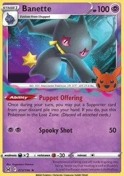 Lost Origin Banette #73/196 Trick or Trade