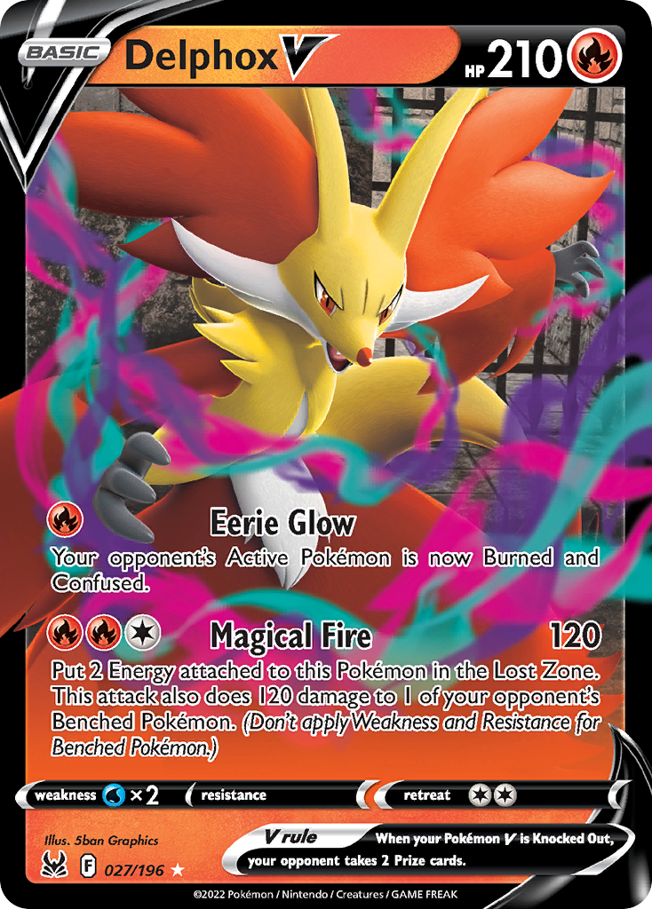 Lost Origin Delphox V #27/196
