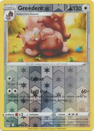 Lost Origin Greedent #151/196 reverse holo