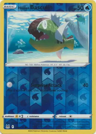 Lost Origin Hisuian Basculin #44/196 reverse holo