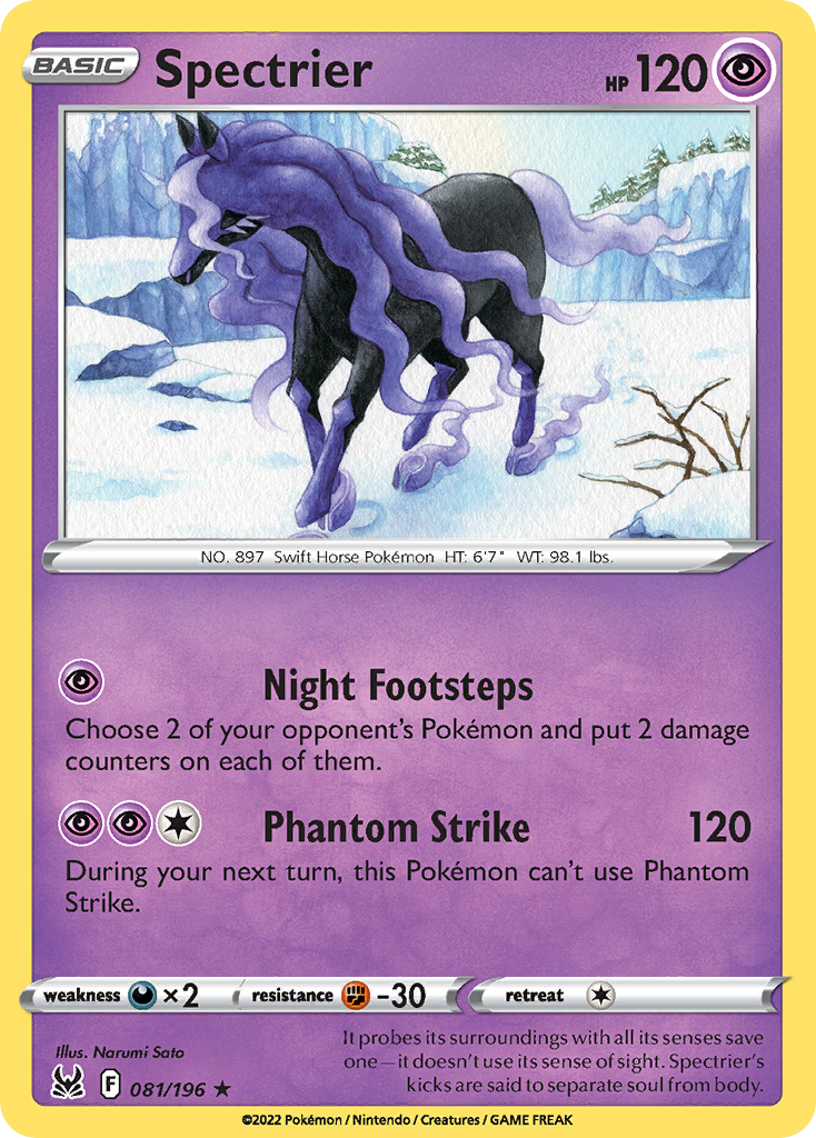 Lost Origin Holo Spectrier #81/196