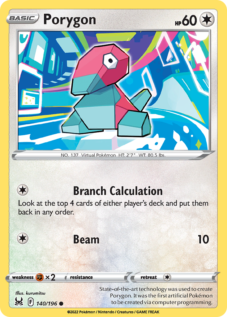 Lost Origin Porygon #140/196