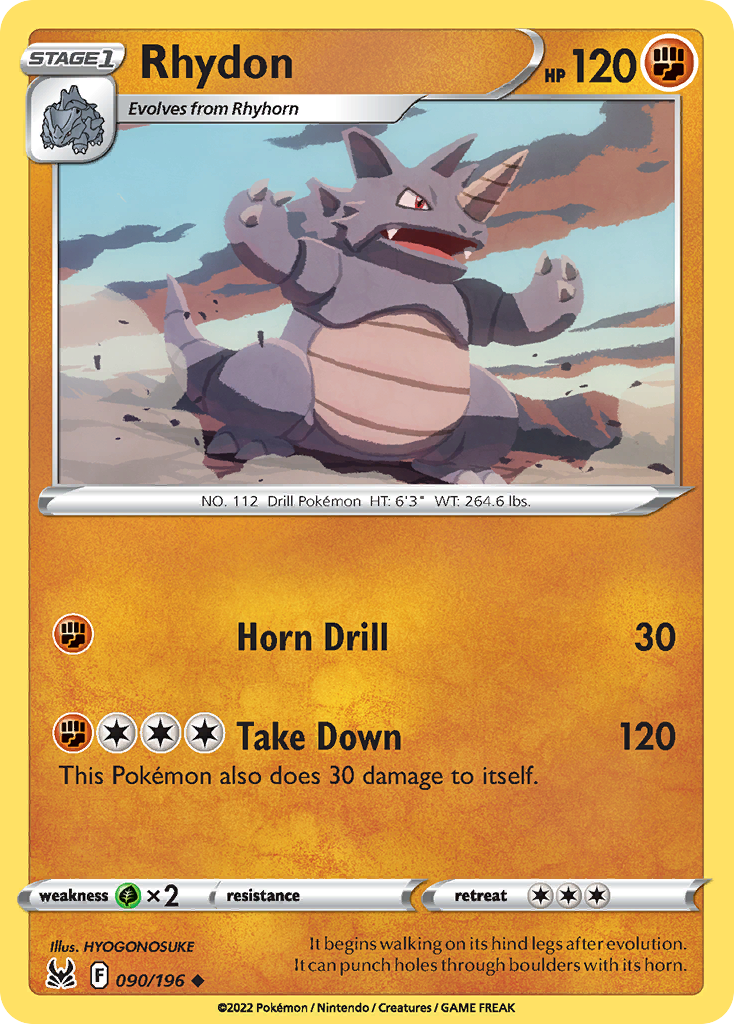 Lost Origin Rhydon #90/196