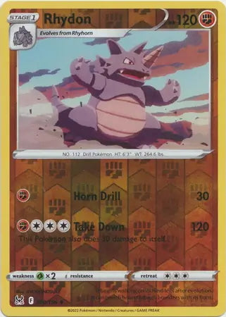 Lost Origin Rhydon #90/196 reverse holo
