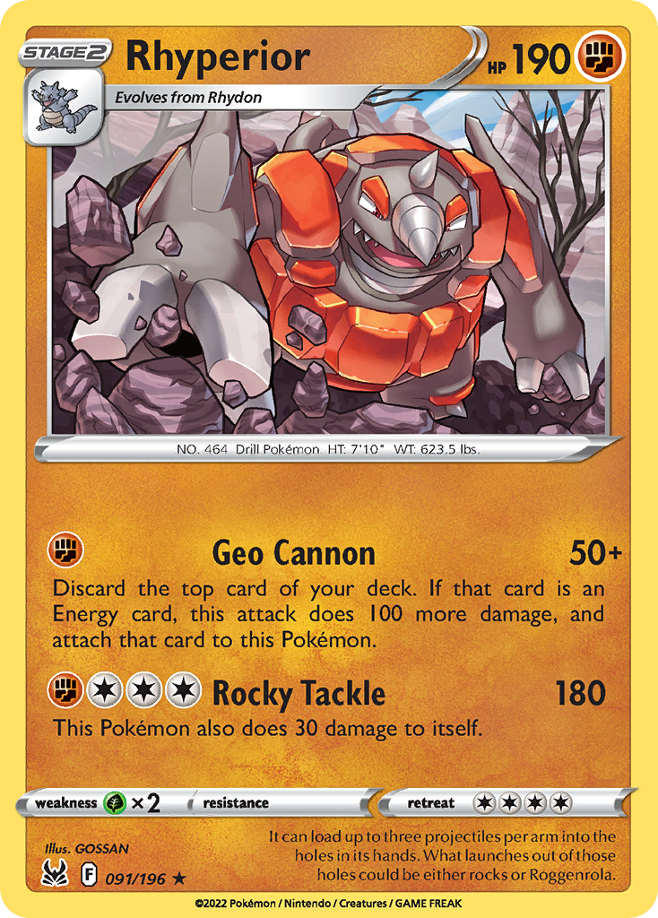 Lost Origin Rhyperior #91/196