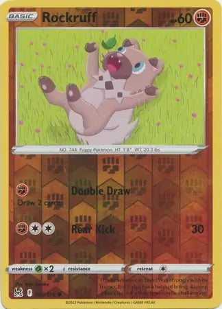 Lost Origin Rockruff #109/196 reverse holo