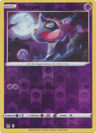 Lost Origin Shuppet #72/196 reverse holo