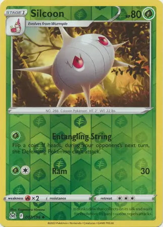Lost Origin Silcoon #7/196 reverse holo