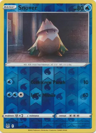 Lost Origin Snover #42/196 reverse holo