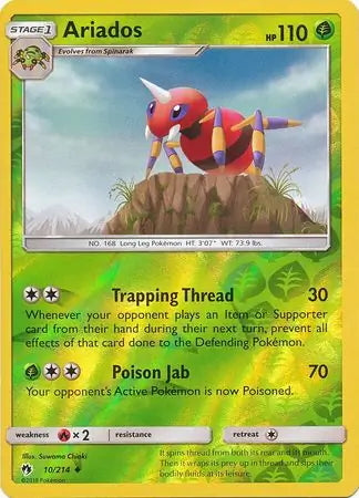 Lost Thunder Ariados #10/214 reverse holo