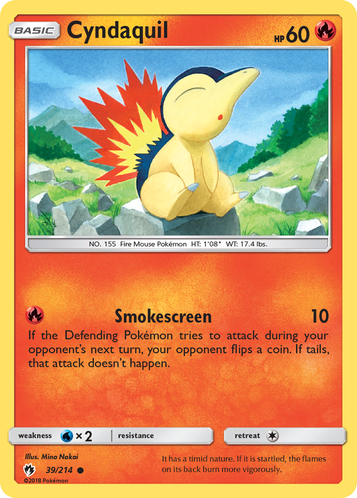Lost Thunder Cyndaquil #39/214