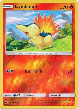 Lost Thunder Cyndaquil #40/214 reverse holo