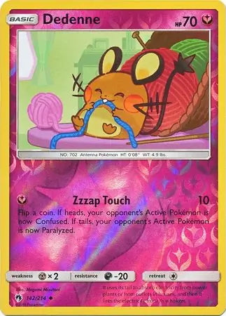 Lost Thunder Dedenne #142/214 reverse holo