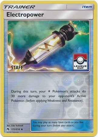 Lost Thunder Electropower #172 Staff League Promo