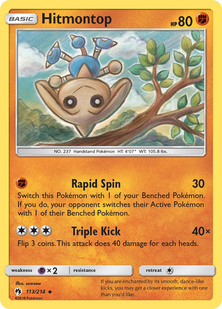 Lost Thunder Hitmontop #113/214