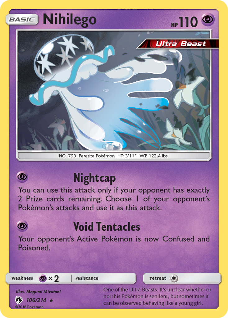 Lost Thunder Holo Nihilego #106/214