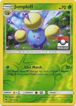 Lost Thunder Holo Jumpluff #14 League Promo