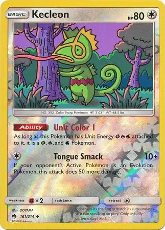 Lost Thunder Kecleon #161/214 reverse holo