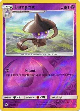 Lost Thunder Lampent #102/214 reverse holo