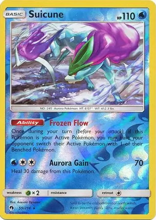Lost Thunder Suicune #59/214 reverse holo
