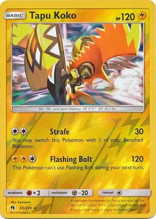 Lost Thunder Tapu Koko #85/214 reverse holo