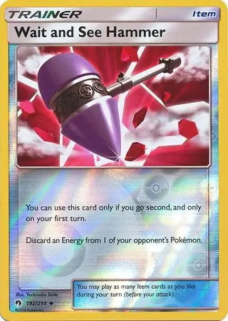 Lost Thunder Wait and See Hammer #192/214 reverse holo