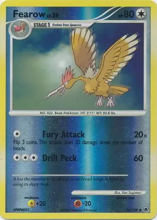 Majestic Dawn Fearow #36/100 reverse holo