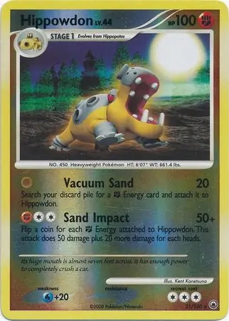 Majestic Dawn Hippowdon #21/100 reverse holo