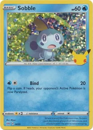 McDonald’s 25th Anniversary Holo Sobble #24