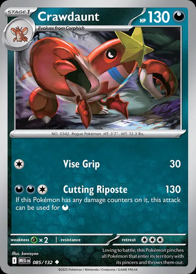 Mega Evolution Crawdaunt #085/132