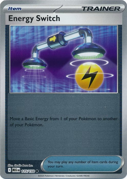 Mega Evolution Energy Switch #115/132 Reverse Holo