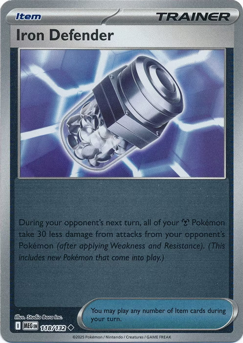 Mega Evolution Iron Defender #118/132 Reverse Holo