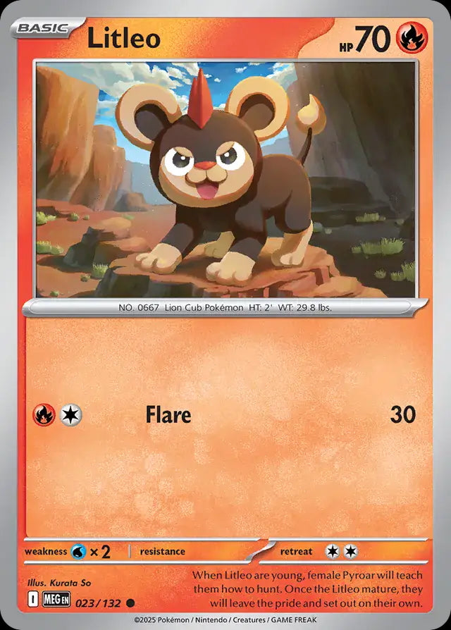 Mega Evolution Litleo #023/132