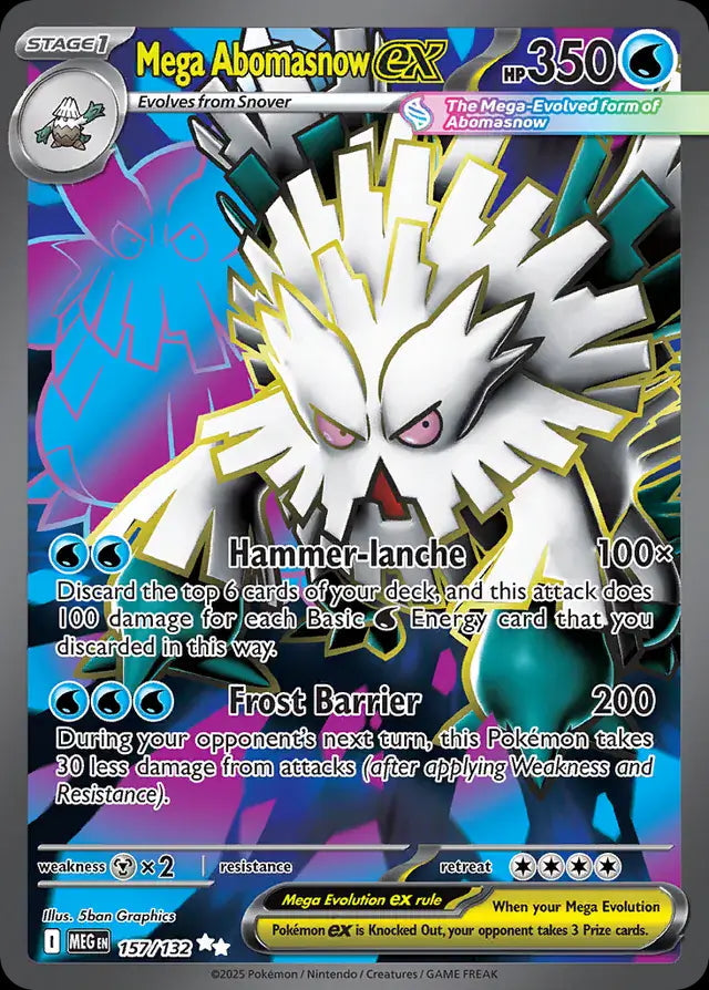 Mega Evolution Mega Abomasnow ex #157/132