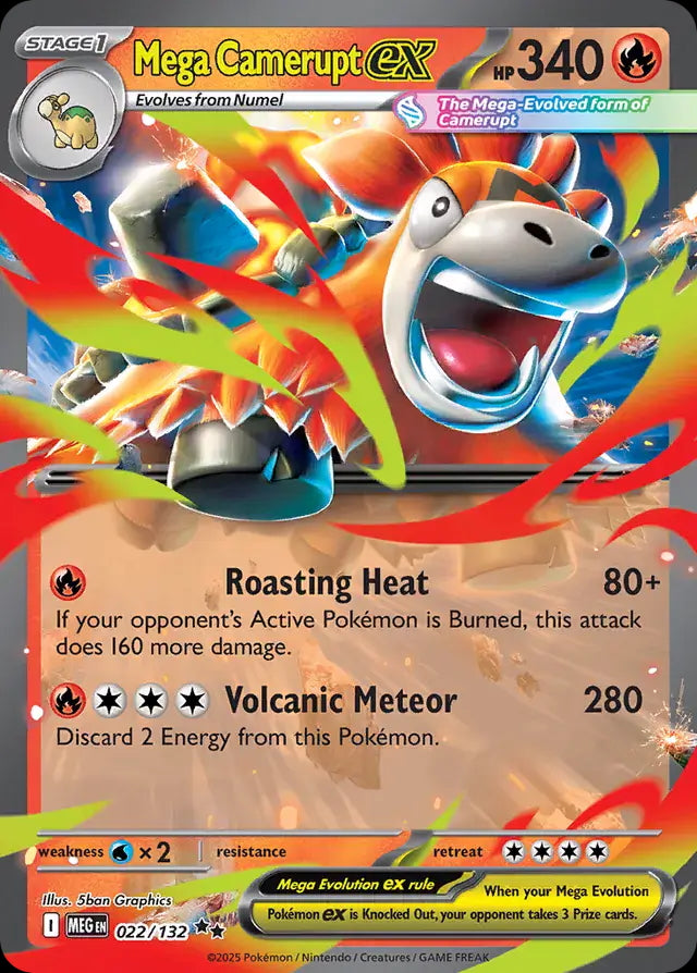 Mega Evolution Mega Camerupt ex #022/132