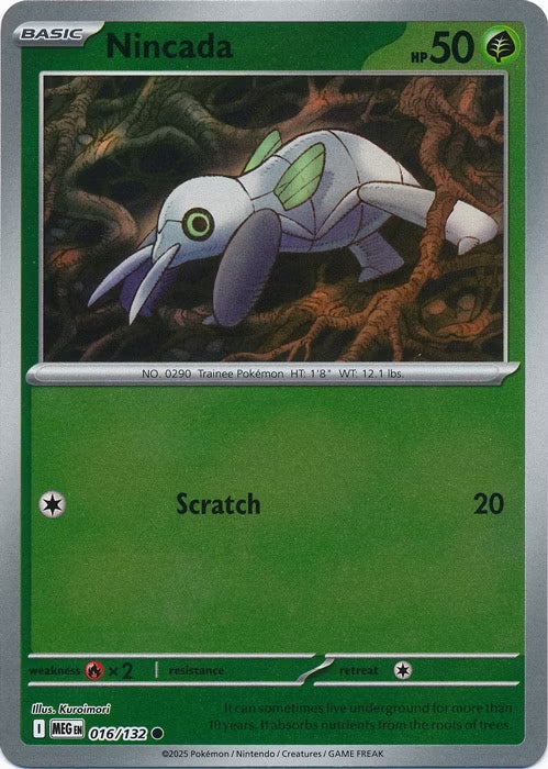 Mega Evolution Nincada #016/132 Reverse Holo