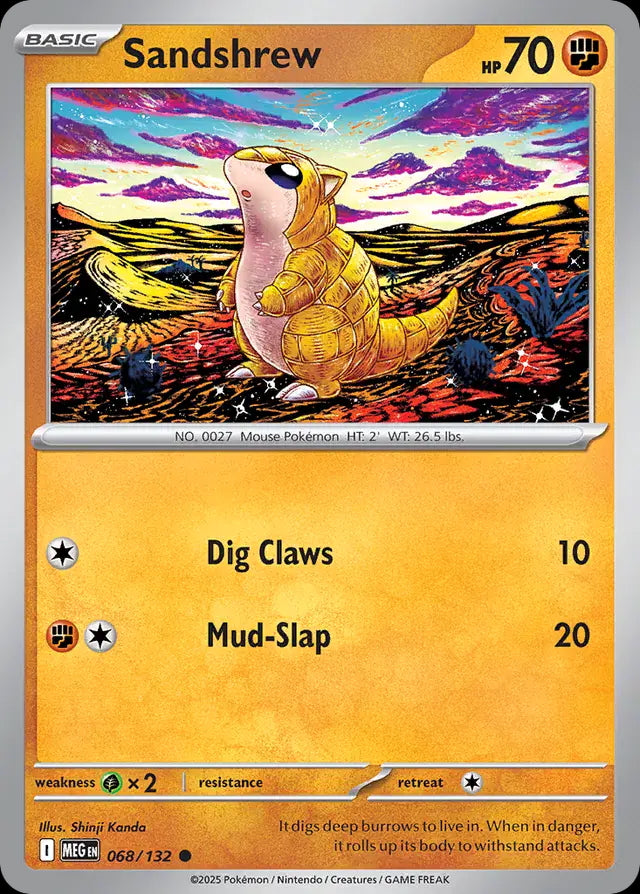 Mega Evolution Sandshrew #068/132